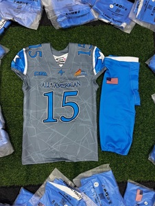 Maillots de rugby américains personnalisés en sublimation en gros, nouveau design, uniformes de ligue de football américain à personnaliser - Product Image 6