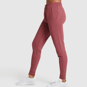 Pantalon de jogging personnalisé pour femme, taille haute, cordon de serrage, bas élastiqué, coupe ample, longueur cheville, couleur unie, poches latérales - Product Image 6