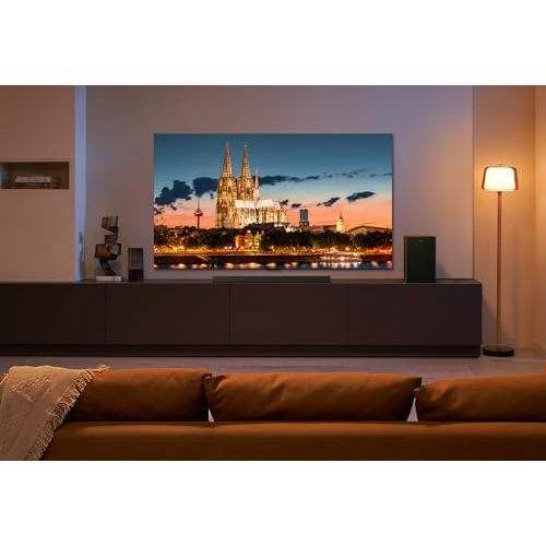 75-Inch Mini LED Smart TV Alexa 4K UHD HDR 144Hz Sound System Black US-Made for Home and Hotel Use