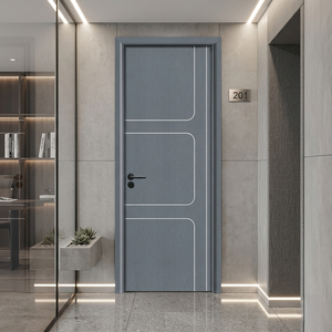 Puerta Plegable Abatible de Diseño Posmoderno, de Madera Compuesta, Resistente al Fuego y al Agua, Estilo Abierto, para Hotel, Cocina, Dormitorio - Product Image 6