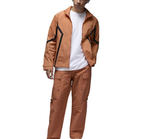 Survêtement d'hiver élégant et simple pour homme, style urbain, en nylon, deux pièces, coupe-vent à cordon de serrage, manches longues, imperméable - Product Image 1