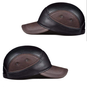 Casquettes en cuir personnalisées 6 panneaux de qualité supérieure pour adultes, chaudes, respirantes, imperméables, service OEM, vêtements de sport, extérieur, unisexe, quatre saisons - Product Image 5