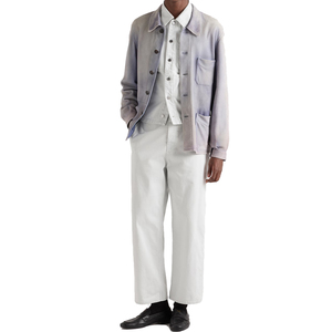 Chaqueta Blusón de Mezclilla Vintage Lavada Personalizada para Hombre, de Moda, con Botones de Algodón, Estilo Urbano, Fabricante OEM de Ropa - Product Image 6