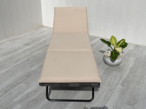 Tumbona Plegable de Acero Inoxidable Hecha a Mano en Vietnam, Moderna, Premium, Resistente, con Cojín de Poliéster, 1 Año de Garantía, para Jardín y Piscina - Product Image 3
