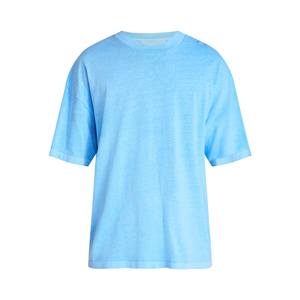 T-shirt pour homme en coton 100% premium, col rond, coupe décontractée, vêtement décontracté, coton doux, couleur unie, taille oversize - Product Image 4