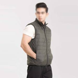Blouson matelassé sans manches en toile respirante, col montant, personnalisable avec logo, pour l'hiver, vêtement de sport, vente chaude OEM, haute qualité - Product Image 2