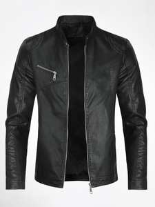 Chaquetas de Cuero para Hombre de Alta Calidad a Precio de Mayoreo, Chaquetas de Cuero Casuales Antiarrugas y Elegantes para Hombre - Product Image 4