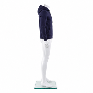 Sweat-shirt décontracté zippé à capuche pour homme, en molleton chaud doublé, couleur unie, pour l'automne, style transfrontalier - Product Image 4