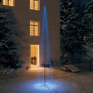 Árbol de Navidad Cónico de Acero Recubierto de Polvo Azul de 16 pies, Árbol de Navidad de PVC - Product Image 1