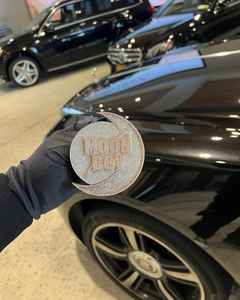 Colgante Personalizado para Hombre, Plata 925, con Diamantes Moissanita, Diseño de Luna y Letra Inicial, Bicolor - Product Image 4