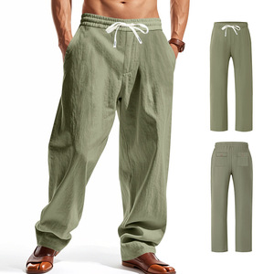 Men's Eco-Friendly Breathable Canvas Cargo Joggers Techwear Streetwear Pants Loose Multi-pockets Casual Trousers Lightweight - Product Image 2