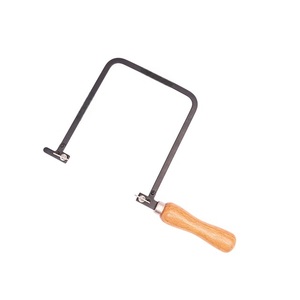Cadre de scie à frettes fixe de haute qualité, type carré profond de 300 mm, finition thermolaquée bleue avec poignée en bois, outils de fabrication de bijoux - Product Image 6