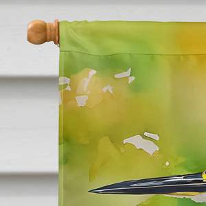 Héron vert grand porche décoratif cour bannière illustration multicolore Polyester maison taille tenture murale maison drapeau avec manche pôle - Product Image 3