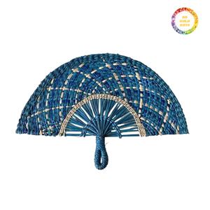 Abanico Decorativo de Pasto Marino para Exhibición en Pared y Uso Práctico - Product Image 6