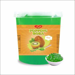 Perlas de Boba de Kiwi de Taiwán KEIFU de 3.2 kg, Bolas de Jugo de Kiwi para Bebidas Instantáneas con Burbujas, Ingredientes para Topping de Té de Burbujas en Botella, OEM/ODM - Product Image 1