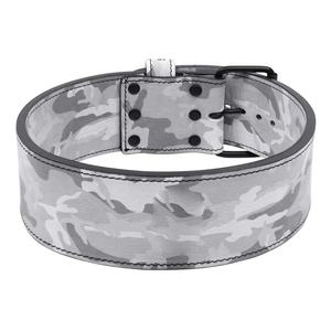 Nuevo Cinturón de Powerlifting Personalizado Blanco Camuflado de 10 mm con Hebilla Simple de Cuero, Cinturón de Levantamiento de Pesas Unisex para Entrenamiento en el Gimnasio - Product Image 2