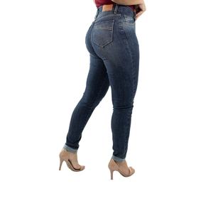 Jeans décontractés pour femmes Pantalons amples droits mi-lavés en coton Denim respirant déchiré Design personnalisable Skinny de marque - Product Image 2