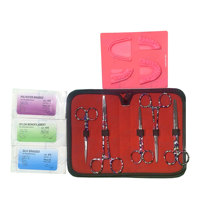 Kit de Entrenamiento Quirúrgico para Estudiantes de Medicina, con Almohadilla de Sutura de Acero Inoxidable Grande y Maniquí, Materiales Didácticos