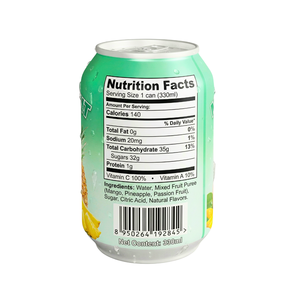 Jus de fruits mélangés de haute qualité du Vietnam OEM/ODM en canettes standard de 330 ml avec pulpes réelles, marque privée, jus de fruits et légumes - Product Image 2