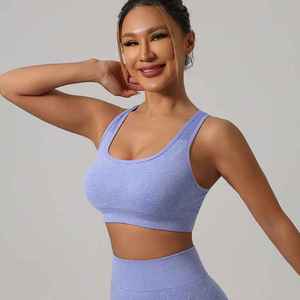Factory Premium Yoga Set High Quality Women Sports Bra <b>Tops</b> for Gym Fitness Mint Color in <b>Low</b> Price - Product Image 2