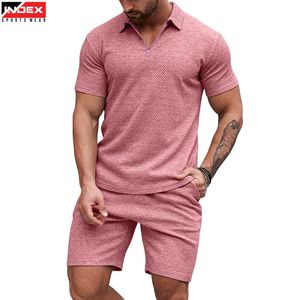 Ensemble T-shirt et short pour homme prêt à l'exportation, tenue de sport respirante pour la gym et l'entraînement, fabrication OEM ODM - Product Image 1