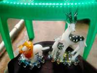 Figurines en verre artisanales miniatures en gros, collection animale créative, design moderne, décoration Feng Shui pour la maison