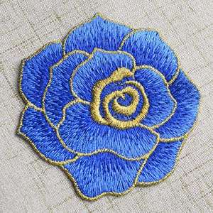 Patch brodé à motif floral en tissu sergé, différentes couleurs, personnalisable, matière douce, dernier design, nouveaux patchs brodés - Product Image 5