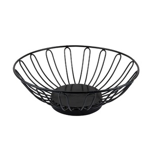 signature metal fruit <b>basket</b> dependable kitchen storage accessory for preserving produce freshness and elegant home utility - Product Image 1