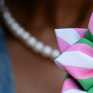Pink Green White Ribbon Lapel Pin Women Awareness Brooch Decorative Greek Letter Badge Fashion Suit <b>Scarf</b> Accessory - Product Image 5
