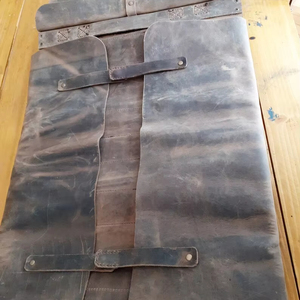 Sac de transport professionnel en cuir véritable anti-odeur, robuste et confortable, pour couteaux de chef, avec boucle, pour ustensiles de cuisine - Product Image 1