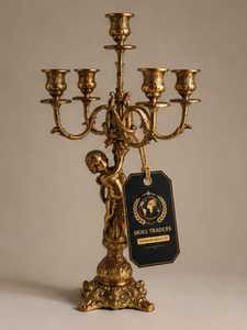 Ensemble de bougeoirs rustiques en résine en forme de bois de cerf, support de bougie en fausse corne, centre de table vintage style campagnard - Product Image 5