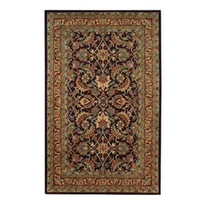 Tapis d'appoint oriental de qualité supérieure, rectangulaire, en laine et polyester, noué à la main, avec dos antidérapant en caoutchouc, pour salon - Product Image 1