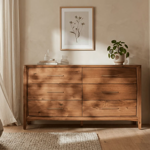 Cómoda Moderna Ecológica Axton de Madera Maciza con Acabado Natural Hecha a Mano para Dormitorio y Almacén - Product Image 5