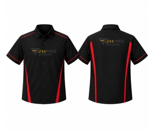 ผู้ผลิต ผู้จัดจำหน่าย เสื้อแข่งรถแบบกำหนดเอง เสื้อแขนสั้นสำหรับทีมงานซ่อมบำรุง เสื้อสำหรับช่างซ่อมรถ เสื้อแข่งรถแรลลี่ เสื้อทีมดริฟท์ เสื้อ F1 เสื้อมอเตอร์สปอร์ต - Product Image 3