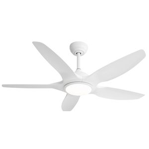 Ventilador de Techo LED Blanco de 48 Pulgadas con Motor de Corriente Continua, Luz Regulable y Control Remoto, 5 Aspas de ABS - Product Image 2