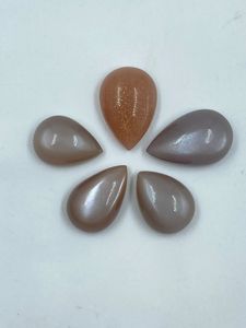 Natural Brown And Orange <b>Colour</b> Moonstone Top Quality Crystal Stone 24.19Carat 5Pcs High Quality For Jewelry Making - Product Image 2