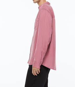 Chemise décontractée en coton respirant tricoté pour homme, style classique à manches longues avec poches et boutons, idéale pour le travail – Meilleur prix - Product Image 2