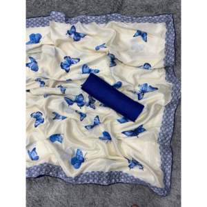 Magnifique sari traditionnel pour les fêtes avec un imprimé élégant - Product Image 2