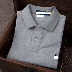 Chemise d'été formelle haut de gamme pour homme, en pur coton tricoté, respirante, à col, avec broderie d'animaux à petits motifs, style business - Product Image 2
