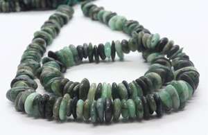 Cuentas de Esmeralda Natural AAA en Forma de Pepita Lisa y Sombreada de 7-8 MM, Cuentas de Esmeralda Natural Sombreada en Forma de Pepita de 16 Pulgadas para Joyería - Product Image 2