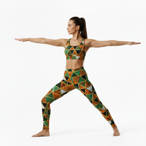 Conjuntos Deportivos de Moda al por Mayor, sin Mangas, Transpirables, Sólidos, de Cintura Alta, Leggings y Sujetador Deportivo para Gimnasio, Yoga y Entrenamiento - Product Image 4