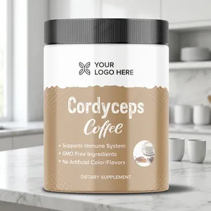 Poudre de café au Cordyceps naturel de bonne qualité, vente en gros, compléments alimentaires et de santé - Product Image 1