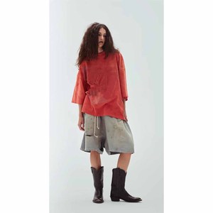 Camiseta gráfica extragrande con efecto lavado ácido, estilo urbano de verano, manga corta, de algodón negro para mujer. - Product Image 5