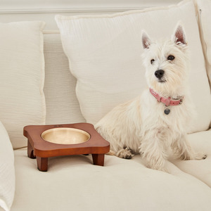NOBBAN Premium Korean Traditional Bangjja Yugi Bronzeware Pet Bowl for <b>Dogs</b> & Cats (Single/Double) - Product Image 6
