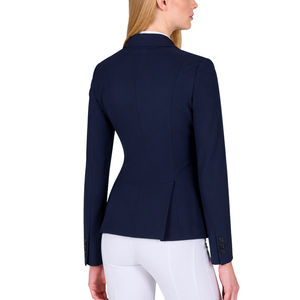 <b>Navy</b> Blue Equestrian <b>Jacket</b> <b>for</b> <b>Women</b> Tailored Riding Blazer Classic Horse Riding Competition Coat Custom OEM Wholesale Apparel - Product Image 2