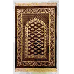 Tapis de prière en velours de haute qualité pour mosquée, tapis de prière épais d'intérieur, tapis de prière musulman portable en velours islamique Jaenamaz - Product Image 4