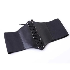 Ceinture Corset Décontractée en Cuir Véritable pour Femme, Large, Élastique, Respirante, Écologique, à Lacets sur le Devant, pour Vêtements d'Extérieur, Vente en Gros Personnalisée - Product Image 5