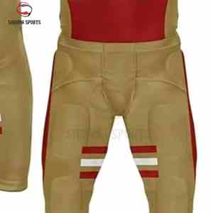 เสื้อฟุตบอลอเมริกันแบบสั่งทำพิเศษพร้อมชุดยูนิฟอร์มแขนสั้นระบายอากาศได้ดีสำหรับทีมและผู้เล่น ผลิตในประเทศปากีสถาน - Product Image 6