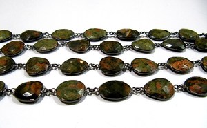 Cadena Conectora de Unakita Natural en Forma Irregular de 15 a 17 mm, Se Vende por Pie - Product Image 3