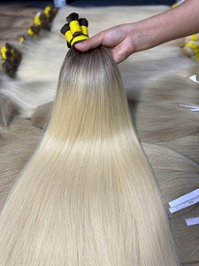Extensiones de Cabello Humano Vietnamita de Venta Caliente, 100g, Color Claro, 60cm de Largo, Súper Doble Trama, Paquetes a Granel - Product Image 6